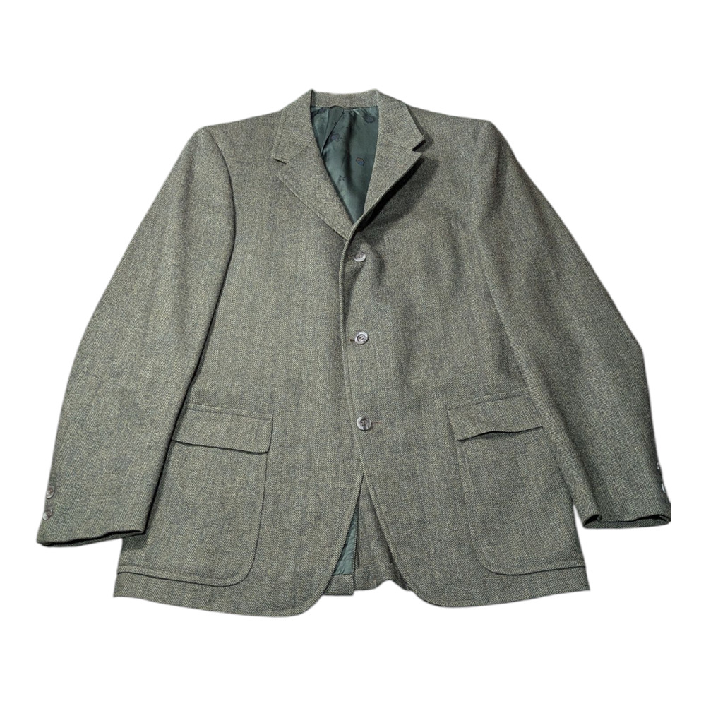 Men's 4 Sears Olive Vintage Blazer Coat 21in W 31in L We Believe Its 40-42 Reg